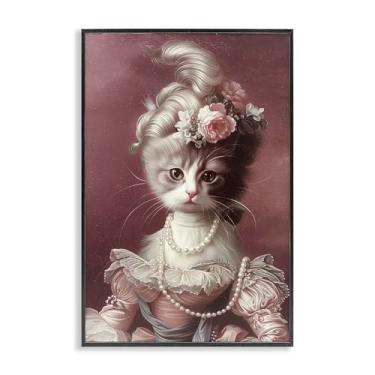 Imagem de Stupell Industries Your Catness Retrato Histórico Preto Emoldurado Giclee Art Design por Annabelle Hall, 20 x 30