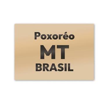 Imagem de Imã de Geladeira Poxoréo Mato Grosso MDF 8x5 para Turismo