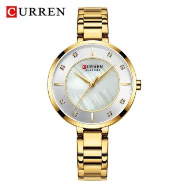 Imagem de Relógio Feminino Curren 9051 à Prova D'água Ouro