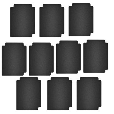 Imagem de Generic 10x divisores de cartão de negociação, divisores de página de cartão, divisor de caixa de cartão, tamanho padrão com abas para cartões de jogos, preto