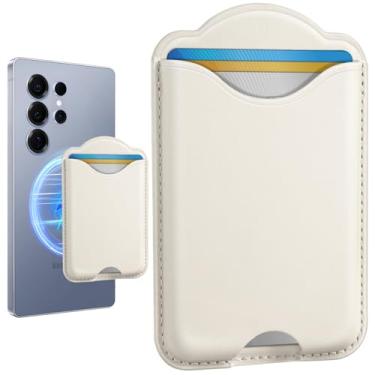 Imagem de Shorogyt Compatível com porta-cartão magnético Magsafe – Carteira de telefone para Samsung Galaxy S25 Series, para iPhone 16/15/14/13/12 Series para mulheres e homens para Apple Mag RFID Magnet Fit 3