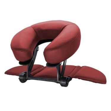 Imagem de TRENDBOX Kit de massagem de mesa virado para baixo travesseiro ajustável para encosto de cabeça - vermelho