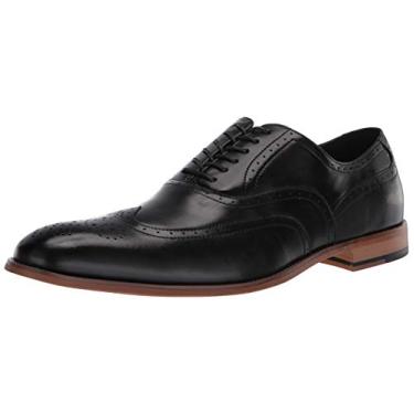 Imagem de STACY ADAMS Sapato Oxford masculino Dunbar Wingtip, Preto, 48