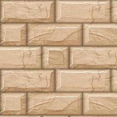 Imagem de Papel De Parede Adesivo Lavável Tijolo Bege Elegante 10m