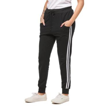 Imagem de Calça Moletom Konoa Feminina Jogger Slim M1F, P, Preto, Feminino