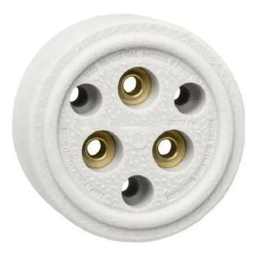 Imagem de Tomada Femea 3 Polos 30a Decorlux Porcelana 380v