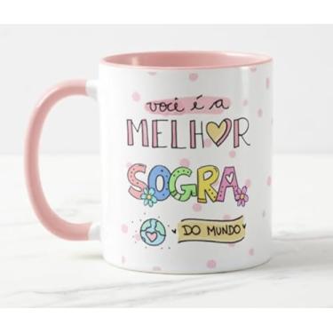 Imagem de Caneca Melhor Sogra do Mundo Dots Int Rosa