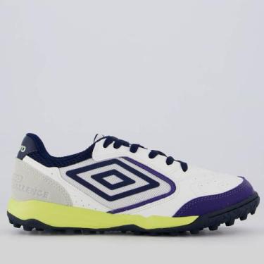 Imagem de Chuteira Umbro Pro Challenge Uptake Society Branca e Roxa, 41