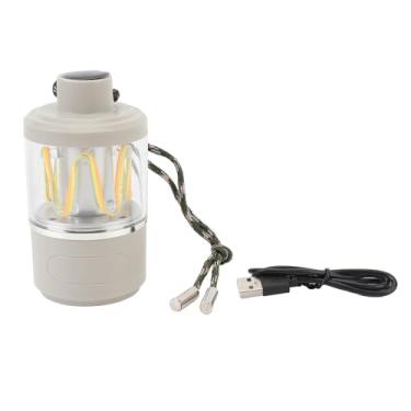 Imagem de Lâmpada de acampamento de LED portátil lanterna à prova d'água portátil Luz de emergência com escurecimento para acampamento de acampamento externo Material abds de 1500mAh Bateria