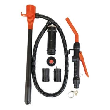 Imagem de QccHieUs Extrator de fluido de óleo Bomba de fluido de engrenagem Bomba de óleo Ferramenta de troca de freio controlável para manutenção de carros, Preto, Laranja