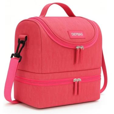 Imagem de Bolsa Sacola Térmica Lancheira Marmita Escolar Fitness Academia Praia Camping Trabalho Impermeavel Unissex Media Multius (1, Rosa)