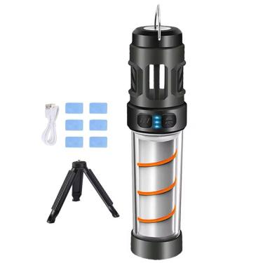 Imagem de Lampada Repelente Afasta Inseto Mosquito Lanterna LED Tripe USB Bateria Recarregavel Ar Livre Lazer Pesca Acampamento Segurança