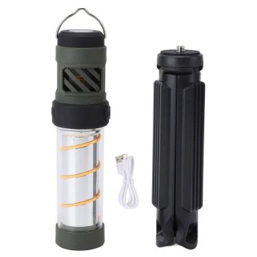 Imagem de Lampada Repelente Lanterna LED Afasta Mosquito Inseto Tripe Acampamento Pesca Bateria Recarregavel USB Proteçao