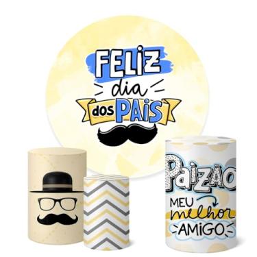 Imagem de Trio Capas Cilindro + Painel Sublimado Dia dos Pais (K1PAI0018)
