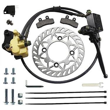 Imagem de PRO BAT Conjunto De Pinça De Cilindro Mestre De Freio Hidráulico A Disco Dianteiro + Rotor De Freio A Disco De 190 Mm + Pastilhas De Freio Para 50Cc 70Cc 90Cc 110Cc 125Cc Atomik Ssr Apollo Chinese D