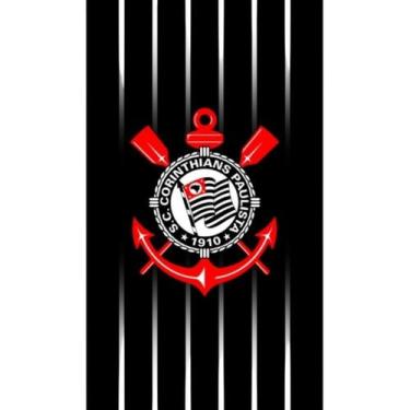 Imagem de Toalha De Banho E Praia Veludo Time Corinthians 12 Dhler - Dohler