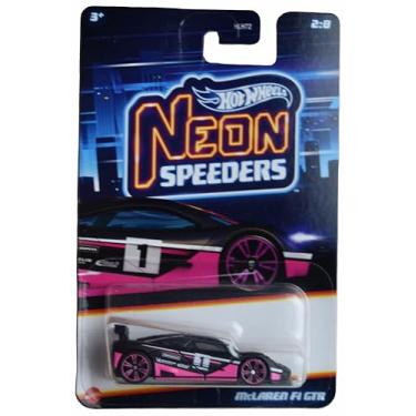 Imagem de Hot Wheels McLaren F1 GTR, Neon Speeders 2/8 [Black/Pink]