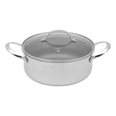 Imagem de Caçarola Indução Inox Tampa 24 Cm Isa Scherer Mimo Style