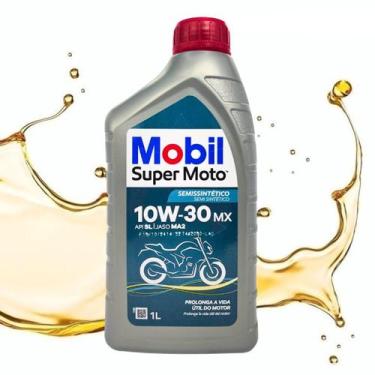 Imagem de Oleo Lubrificante Motor 10w30 Mobil 4 Tempos Mineral Para Motos