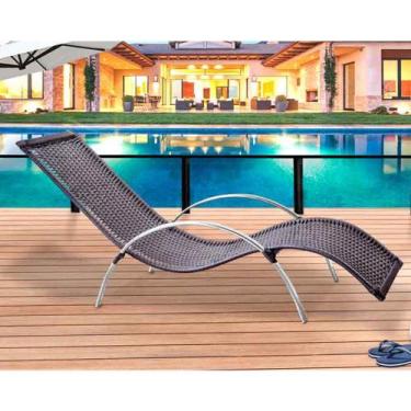 Imagem de Espreguiçadeira Ilha do Mel Fixa Fibra Sintética - Panero Móveis