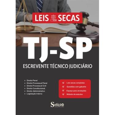 Imagem de Leis na Íntegra TJ-SP - Escrevente Técnico Judiciário - Editora Soluçã
