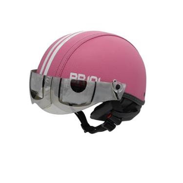 Imagem de Capacete Coquinho Scooter Elétrica Bike Skate Patinete BR 101 Premium Viseira Silver (Rosa, M - VESTE 57/58)