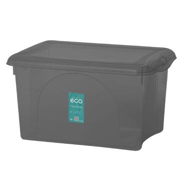 Imagem de Caixa Plastica Organizadora 12,5 Litros - Plasvale Eco Cinza