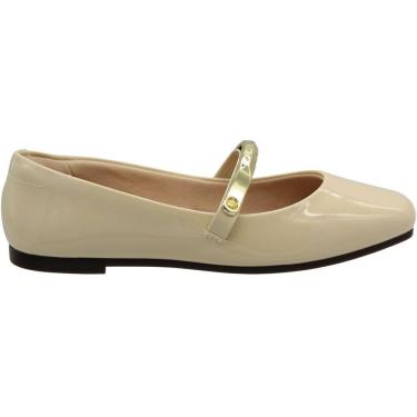 Imagem de Sapatilha Beira Rio Verniz Bico Quadrado Adorno Feminina