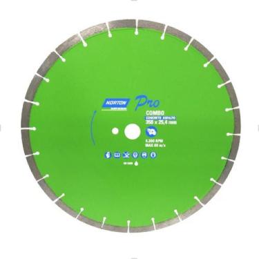 Imagem de Disco Diamantado 350mm x 25,4mm Concreto Asfalto Pro Norton 