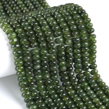 Imagem de 76 peças 5 x 8 mm pedra natural granada verde jade Rondelle espaçador contas soltas disco de ábaco contas redondas de pedras preciosas soltas para fazer joias colar de pulseira DIY