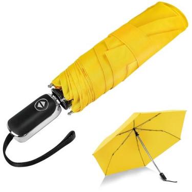 Imagem de Guarda-chuva LEAGERA Automatic Dobrable Pocket Flat Travel Yellow