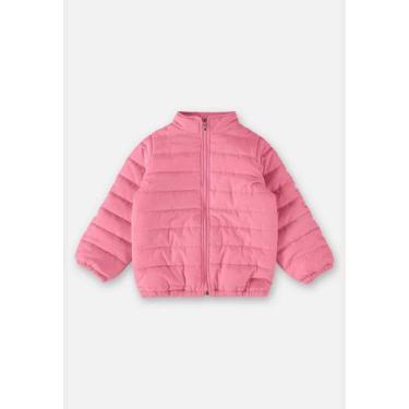 Imagem de Jaqueta Puffer Unissex Infantil Up Baby, Rosa, 1