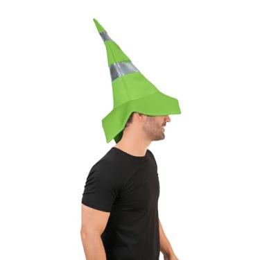 Imagem de DSplay Chapéu de cone de trânsito, fantasia para adultos (verde)
