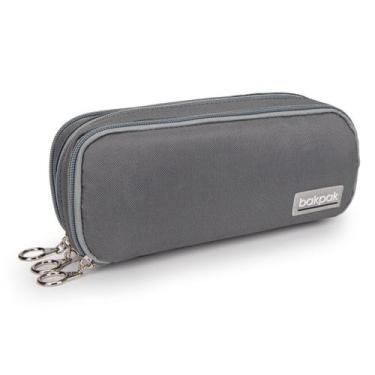 Imagem de Estojo Escolar Juvenil 3 Divisorias Bakpak Unissex Liso 2024 - D'PRESE