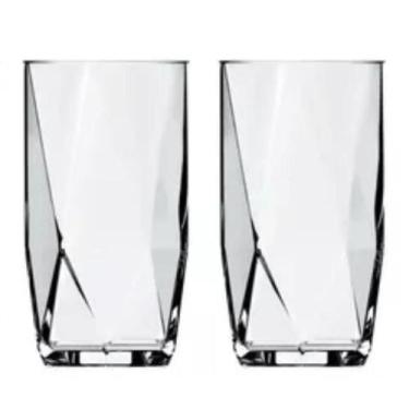 Imagem de Kit 2 Copos Topázio Água Suco Drinks Nadir 7658 360ml