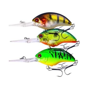 Imagem de Isca De Pesca HENGJIA 13G 9CM Rock Crankbait Minnow Com Anzóis Agudos 