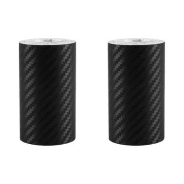 Imagem de Protetores De Borda De Porta De Carro Em Fibra De Carbono Nano 3D Pret