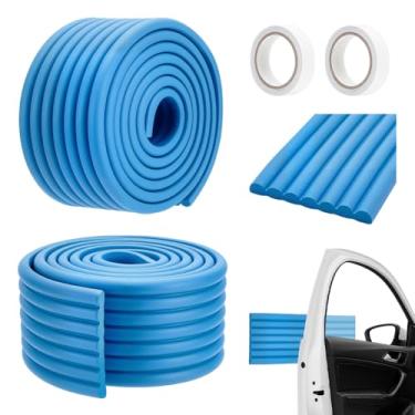 Imagem de NBEADS Protetores de para-choque de 22,4 m, protetor de canto de 7,4 x 0,7 cm, protetor de canto de borda de mesa para bordas, móveis de mesa, azul royal