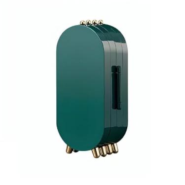 Imagem de Porta Joia Expositor Com Espelho e Divisórias Dobrável (VERDE ESCURO) - MJ BRANDS
