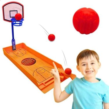 Imagem de Mini Jogos de Mesa Infantil Futebol Basquete Boliche Jogo Educativo Presente Natal Dia das Crianças Aniversário Diversão em Família Jogos de Tabuleiro Portátil Brinquedo Educativo (Basquete)