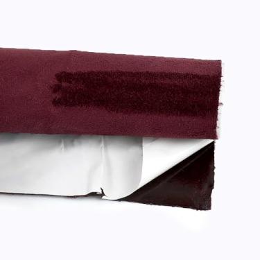 Imagem de Tecido De Camurça Autoadesivo 1 Peça - Reutilizável, Fácil De Cortar Para Painel De Porta De Carro, Projetos "faça Você Mesmo", 18 Cores E 7 Tamanhos (20x30cm-100x145cm)(Burgundy,50x100cm)