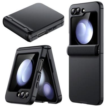 Imagem de Capa de telefone JeTech para Samsung Galaxy Z Flip 5 2023 preta