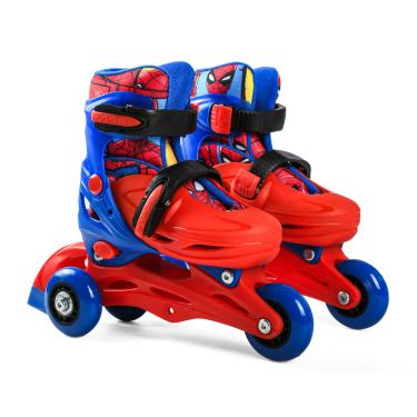 Imagem de Patins Infantil Spider-Man 2 em 1 Tamanho 28-31 – Brink+