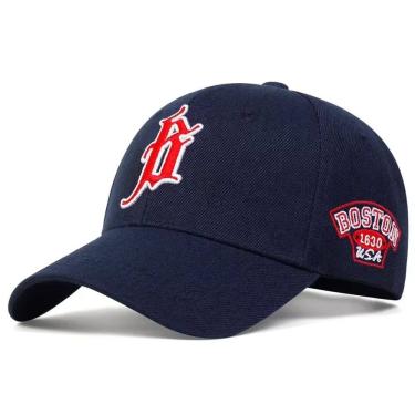 Imagem de Boné Aba Curva Beisebol Bordado Letras B Ajustável ElaShopp