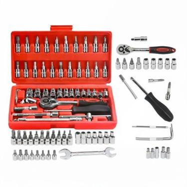 Imagem de Jogo Combo Kit De Chave De Fenda Philips Soquete Completo Kit 46 Peças