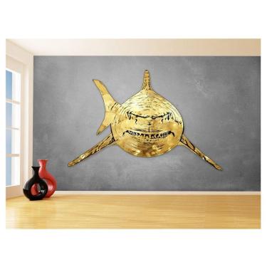 Imagem de Papel De Parede Animais Pop Art Tubarão Cores 3,5M Pxa563