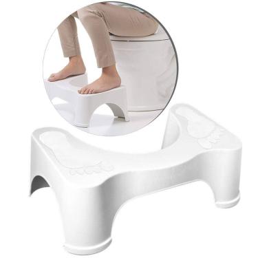 Imagem de Banco Apoio Cocoras Vaso Sanitario Plastico 40,8X26,5X17Cm