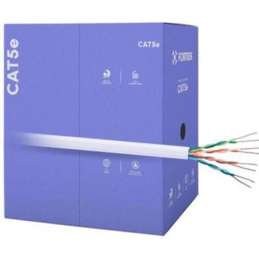 Imagem de Cabo De Rede Cat5E 305M Fortrek Fk500C Cmx Branco - Cx / 305