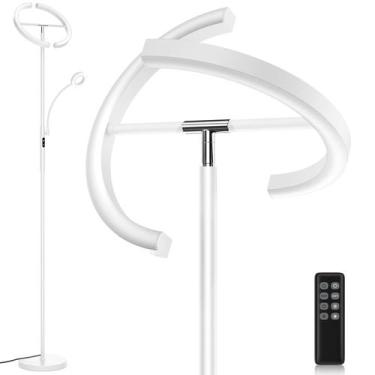 Imagem de Lâmpada SIBRILLE LED branca com controle remoto de luminária de chão r