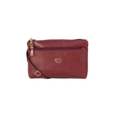 Imagem de BOLSA CLASSE COURO FEMININA TRANSVERSAL 2628 VERMELHO Cor:Vermelho;Tamanho:Único;Gênero:Mulher
